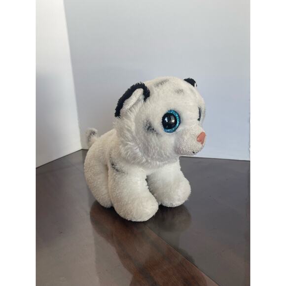 Ty Beanie Tundra WHITE TIGER SMALL Plush Animal Toy - Picture 2 of 7